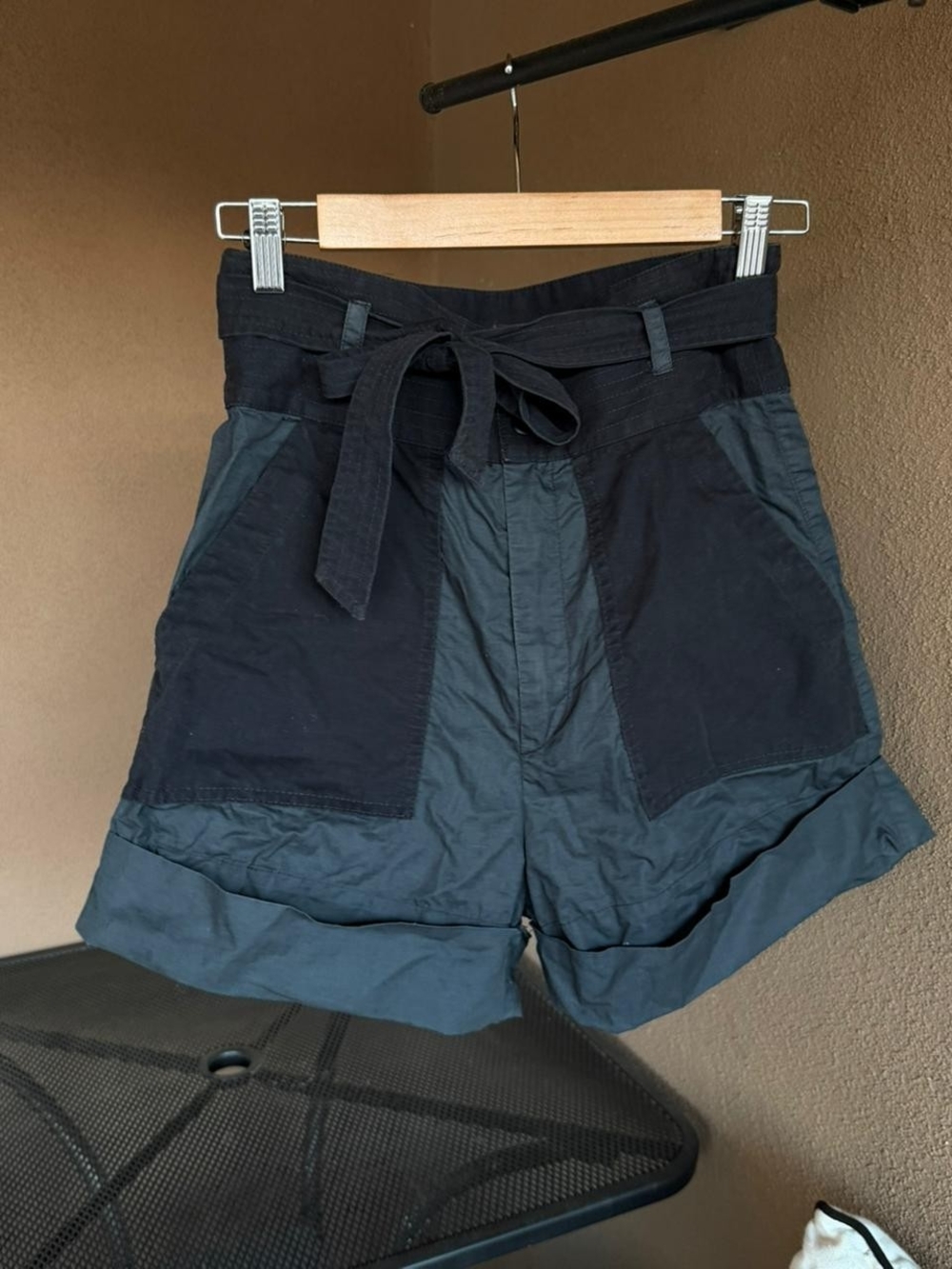Sea New York Black Gabriette High-Waisted shorts